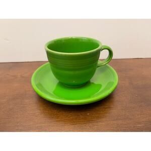 Fiesta Green Cup and Saucer Set